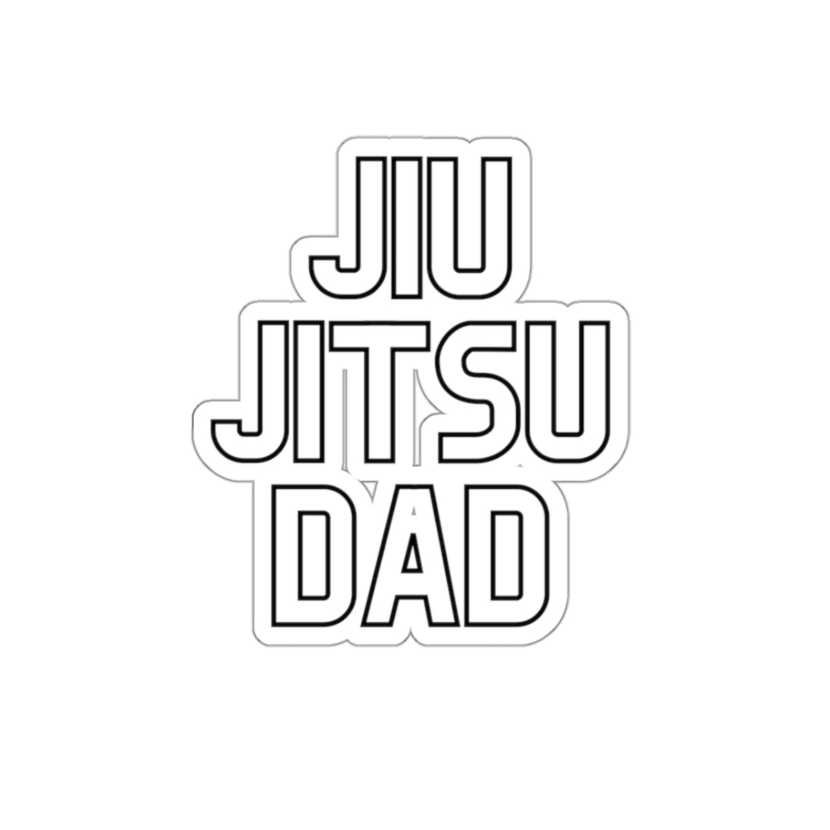 JIU JITSU DAD Kiss-Cut Stickers