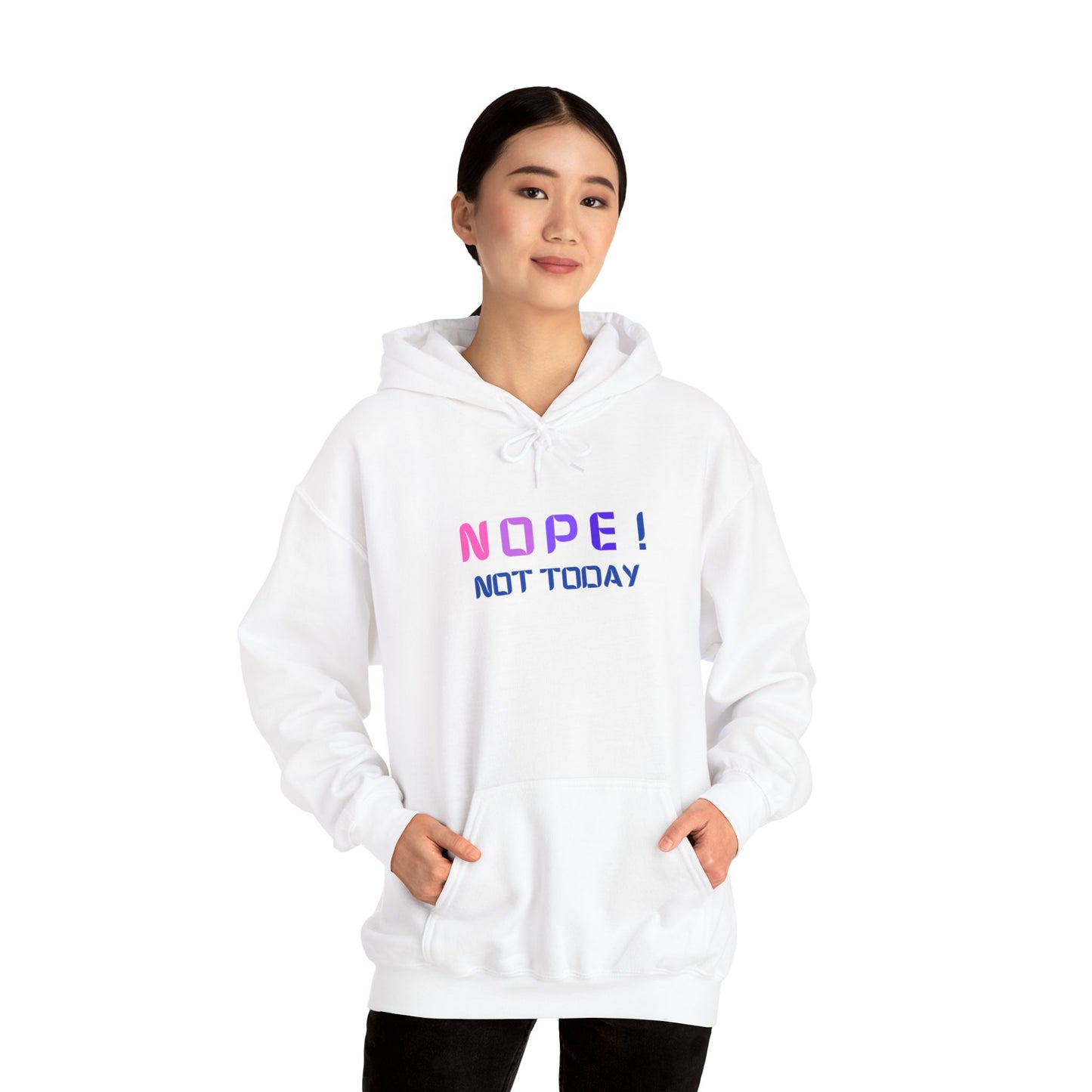 NOPE ! not today Unisex Heavy Blend™ Hooded Sweatshirt