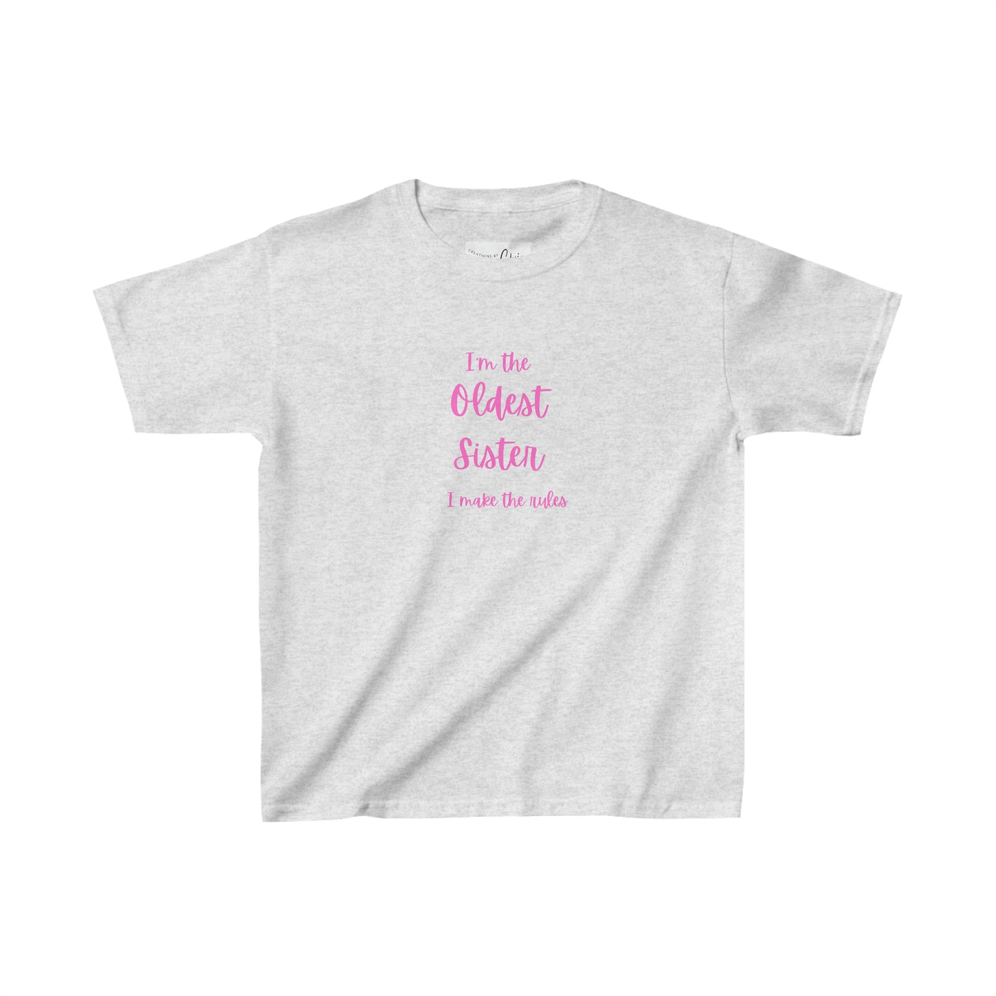 I'm the oldest sister I make the rules Kids Heavy Cotton™ Tee