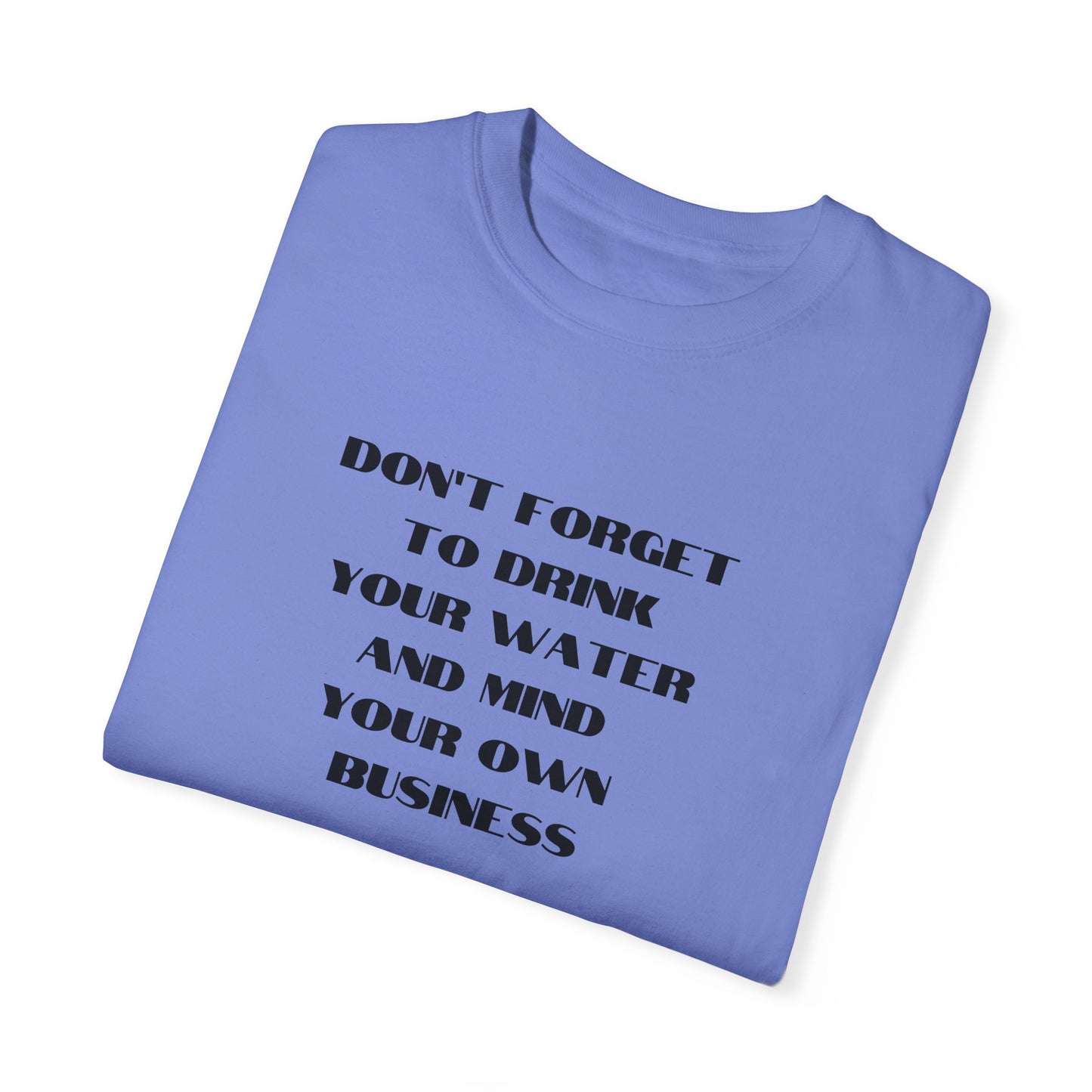 Don't forget to drink your water and mind your own business Unisex Garment-Dyed T-shirt