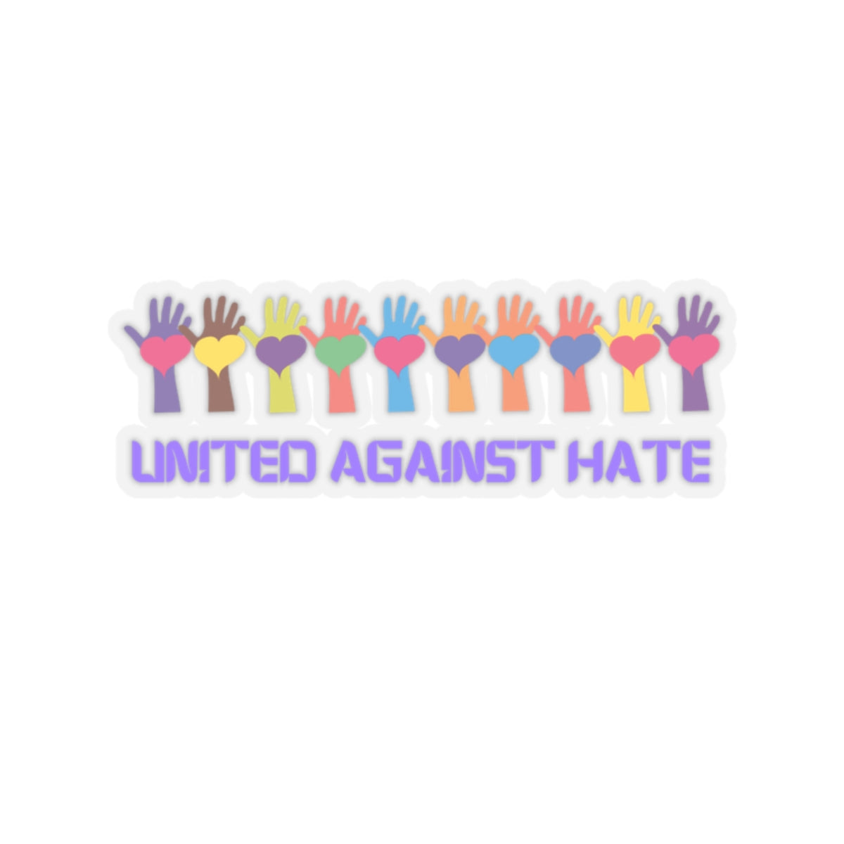 United Against Hate Kiss-Cut Stickers