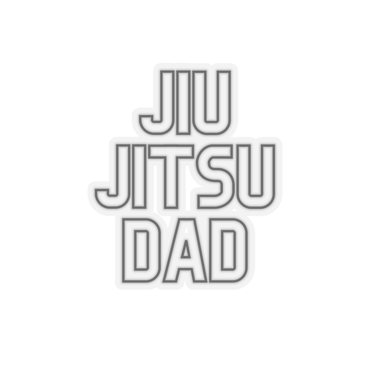 JIU JITSU DAD Kiss-Cut Stickers