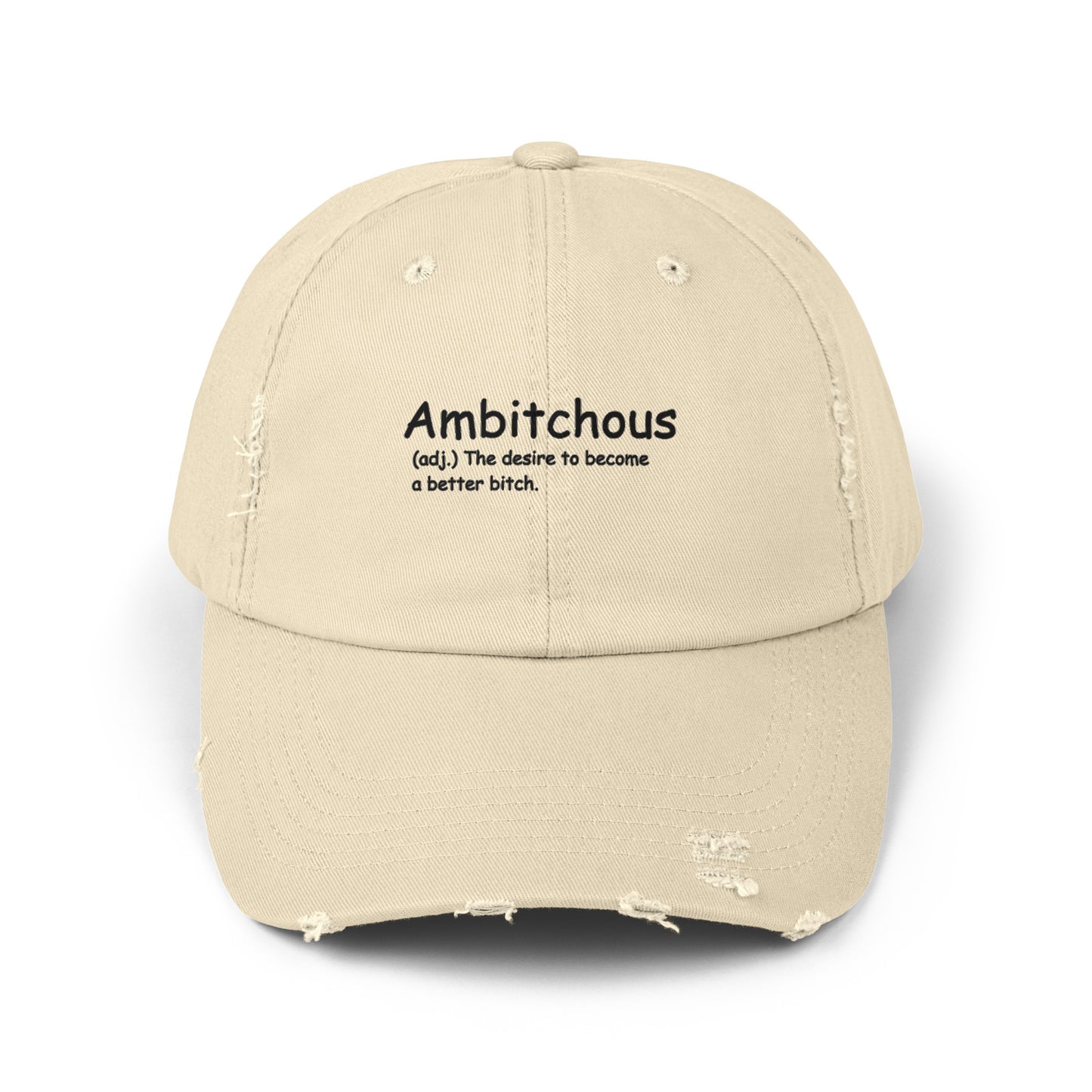 Ambitchous Unisex Distressed Cap