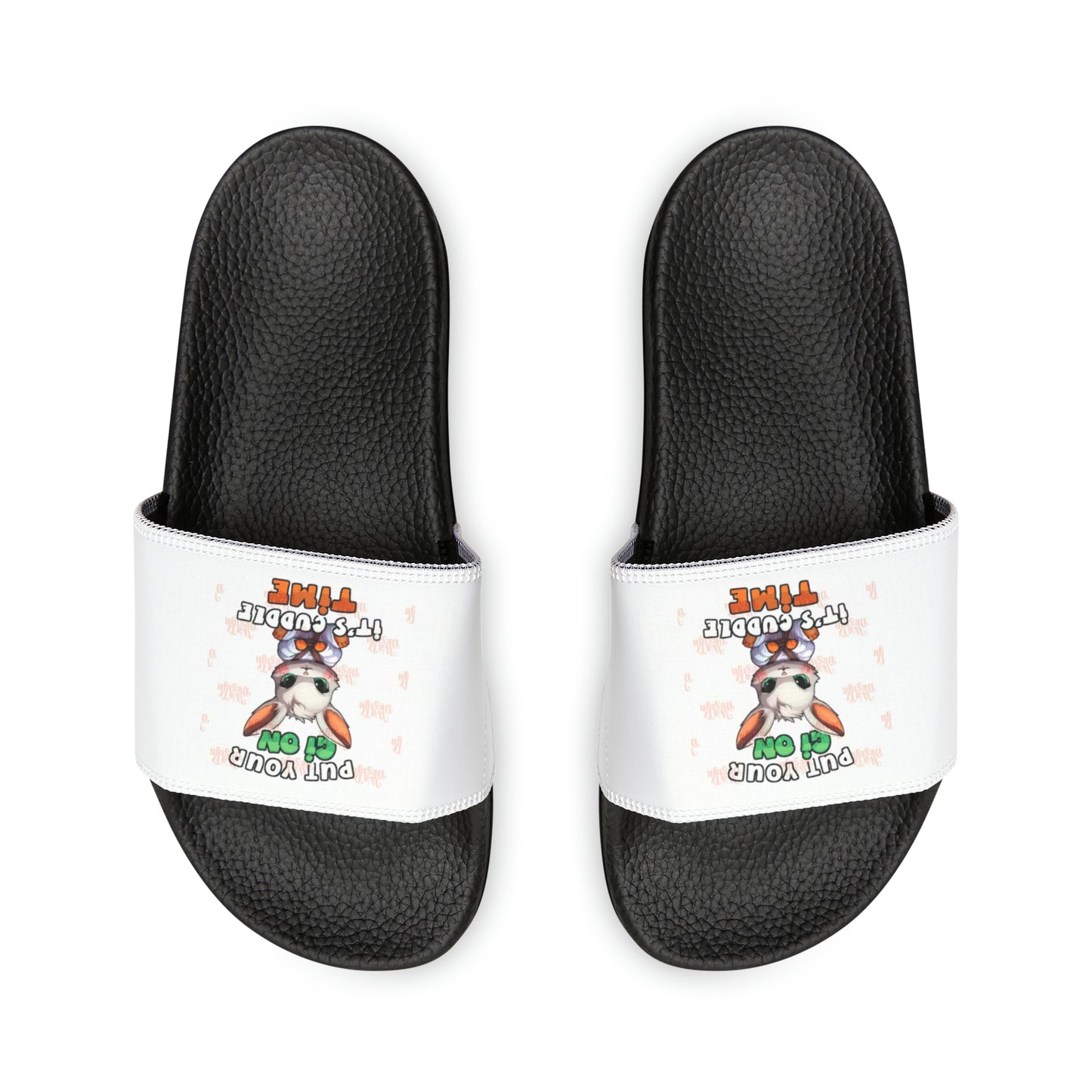 Put your gi on it's cuddle time Youth PU Slide Sandals