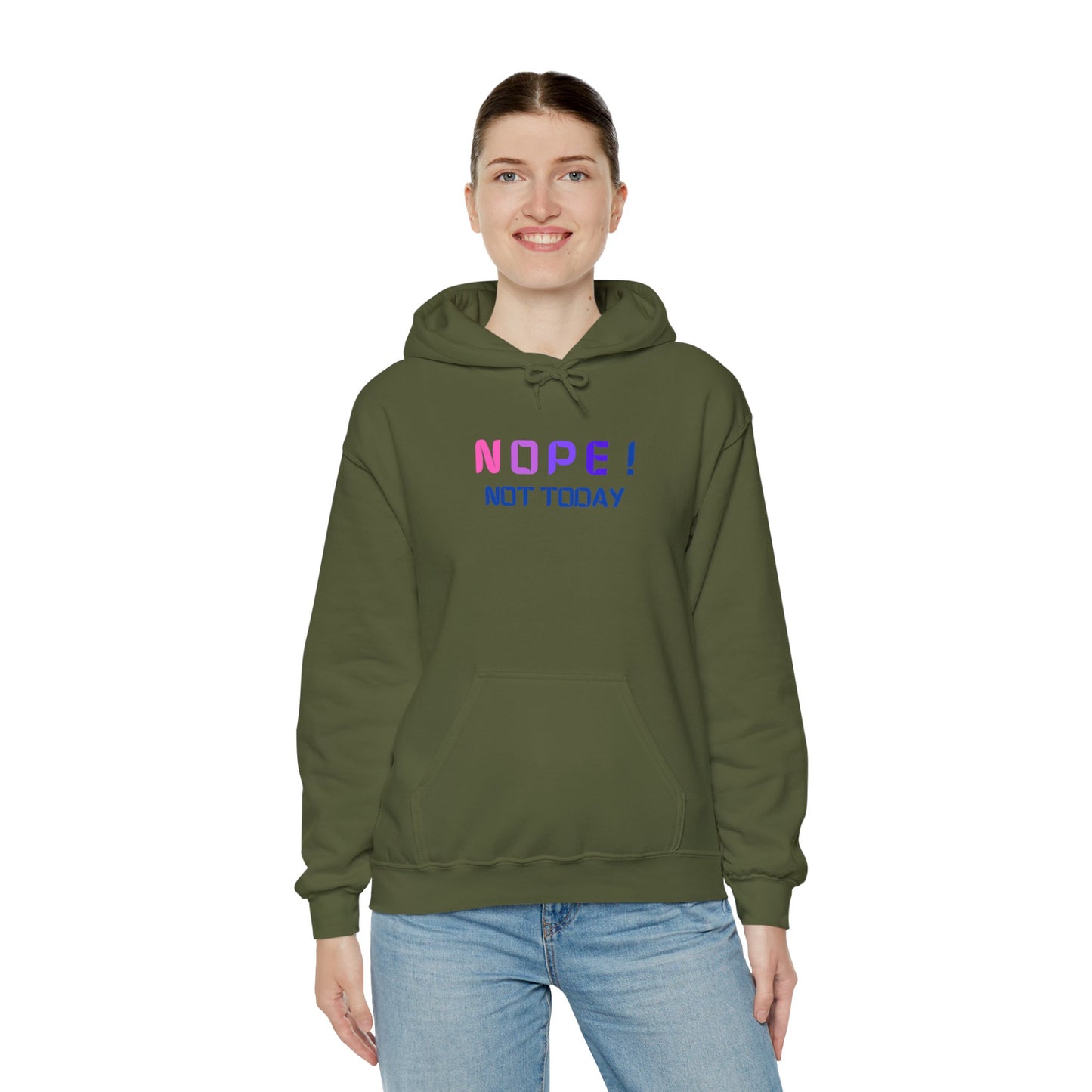 NOPE ! not today Unisex Heavy Blend™ Hooded Sweatshirt