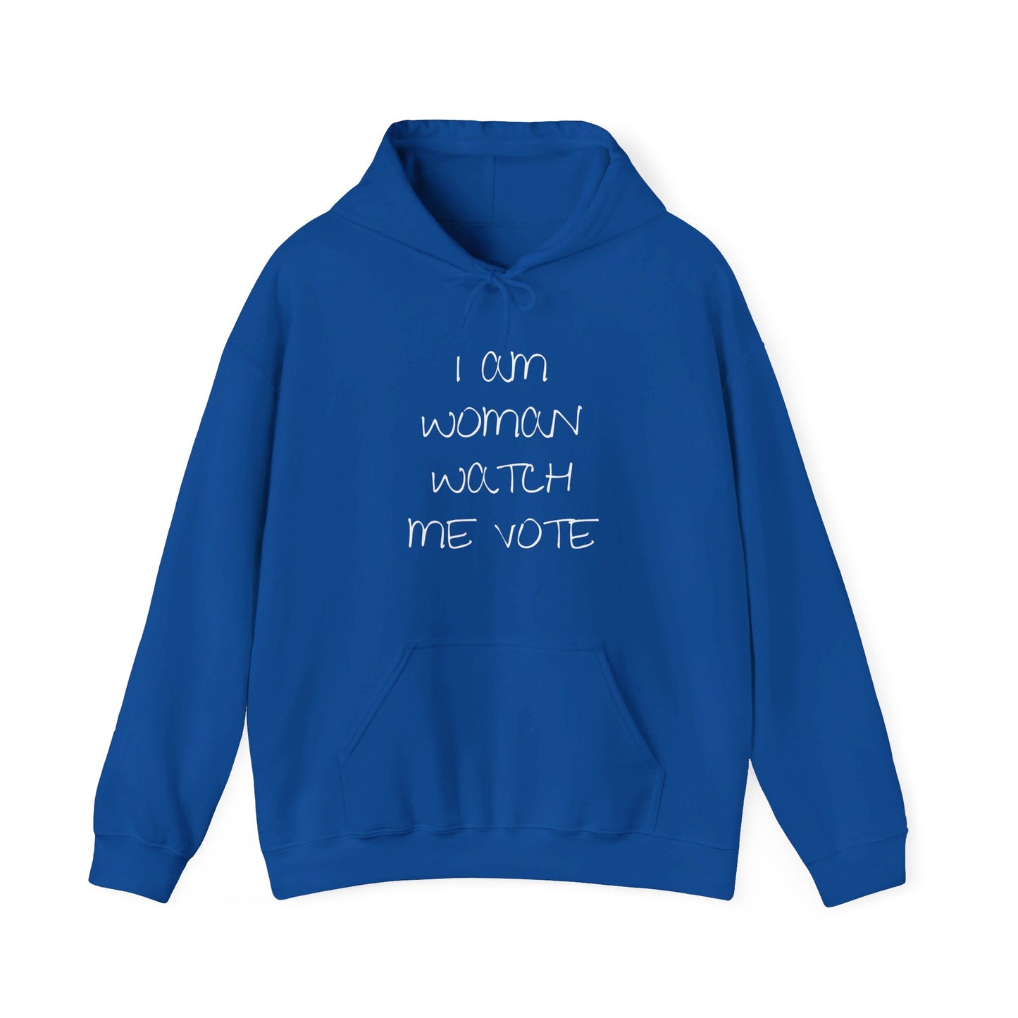 I Am Woman Watch Me Vote Unisex Heavy Blend™ Hooded Sweatshirt