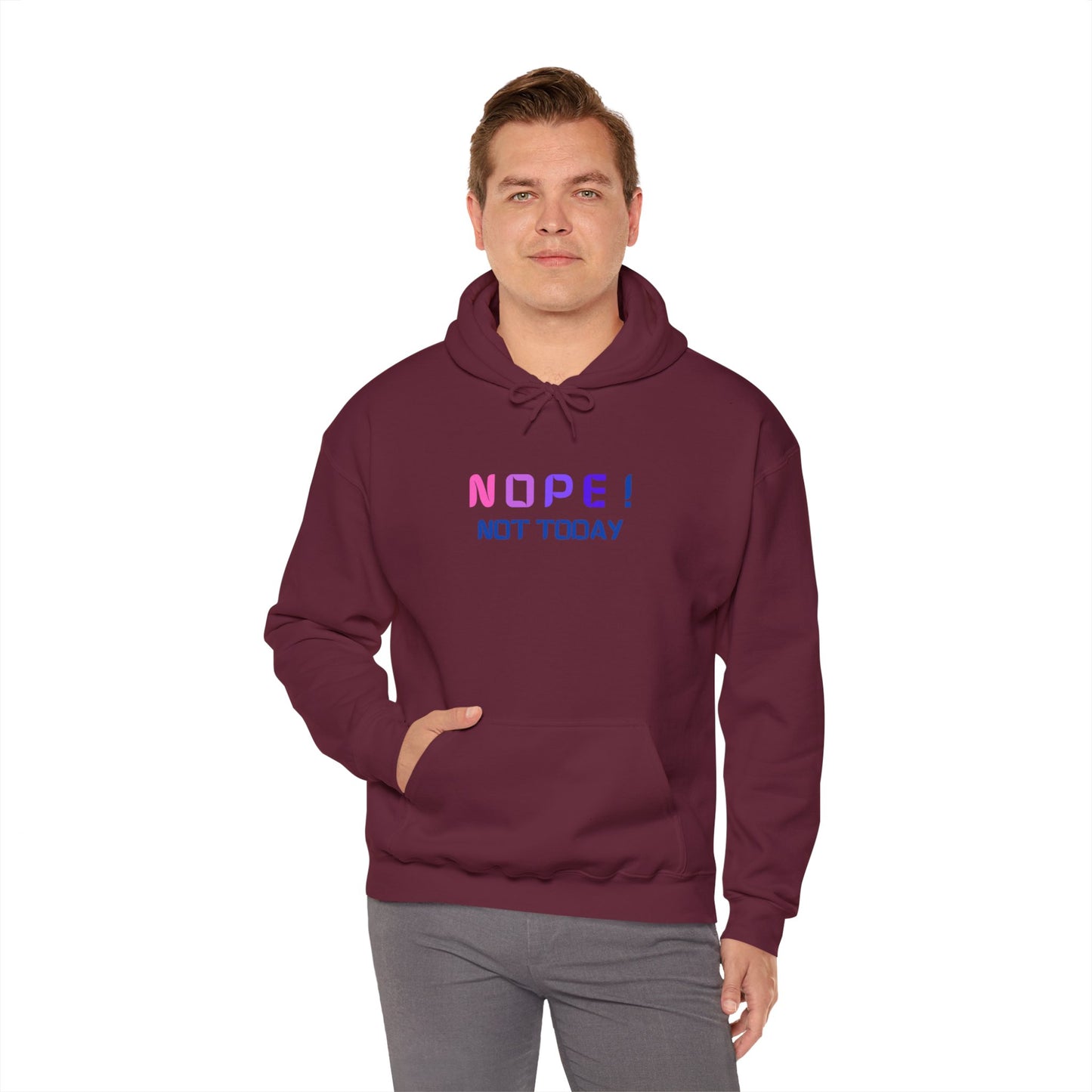 NOPE ! not today Unisex Heavy Blend™ Hooded Sweatshirt