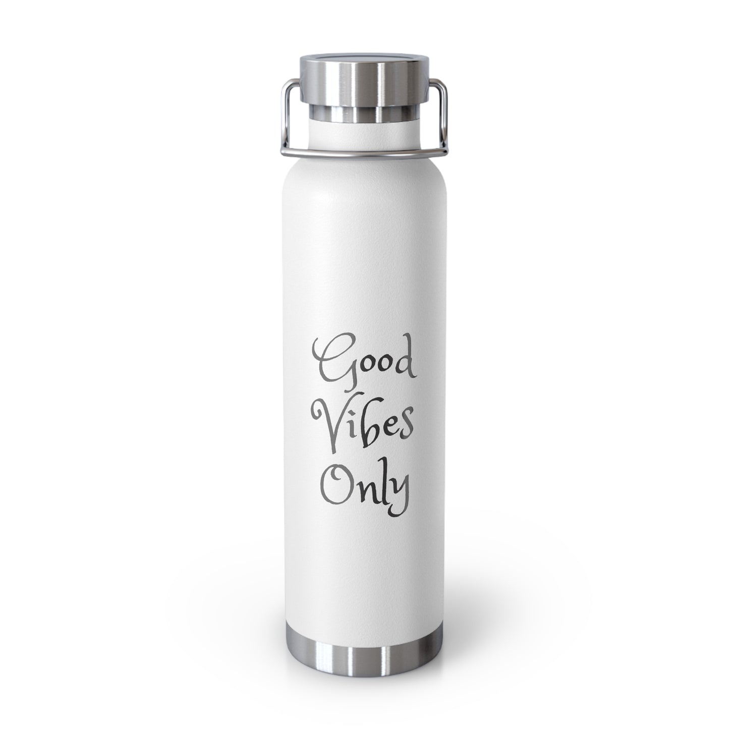 Good Vibes Only Copper Vacuum Insulated Bottle, 22oz