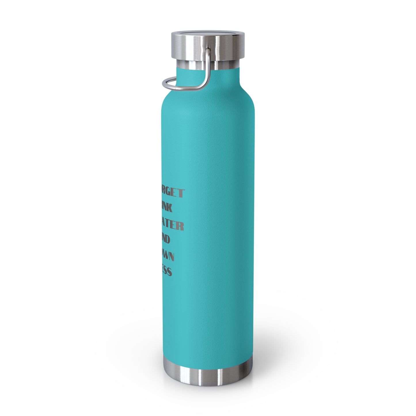 Don't forget to drink your water and mind your own business Copper Vacuum Insulated Bottle, 22oz