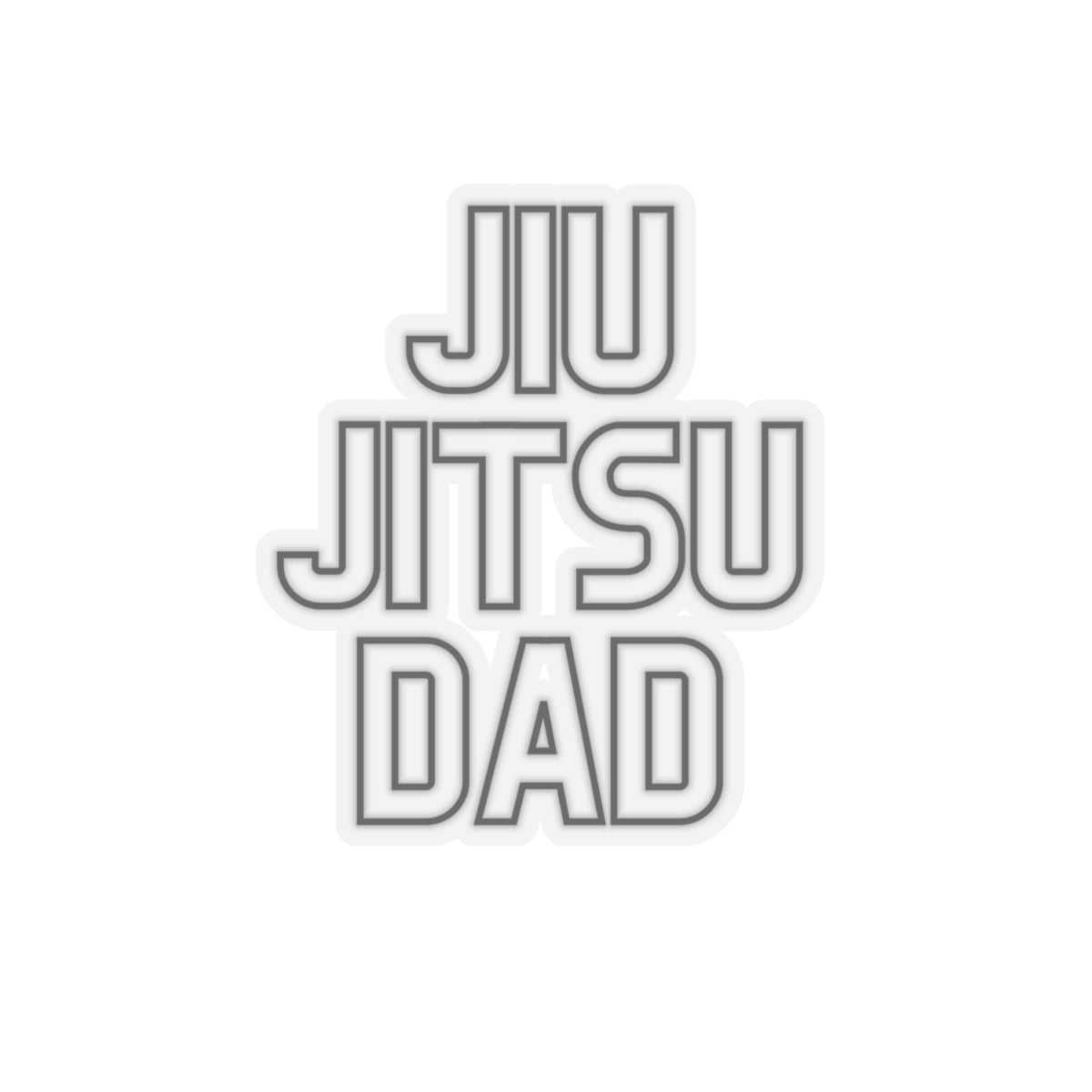 JIU JITSU DAD Kiss-Cut Stickers