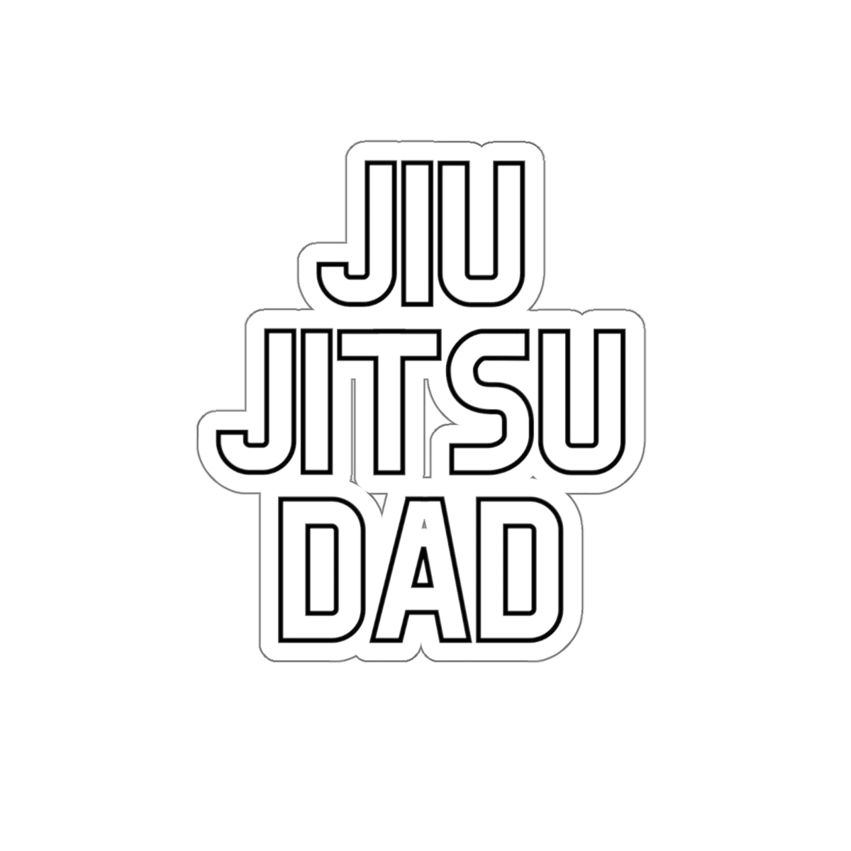 JIU JITSU DAD Kiss-Cut Stickers