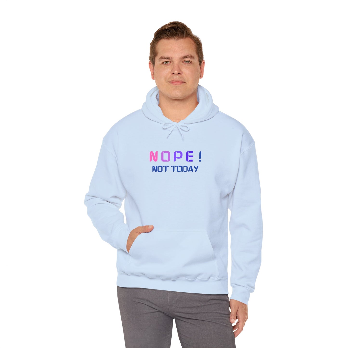 NOPE ! not today Unisex Heavy Blend™ Hooded Sweatshirt