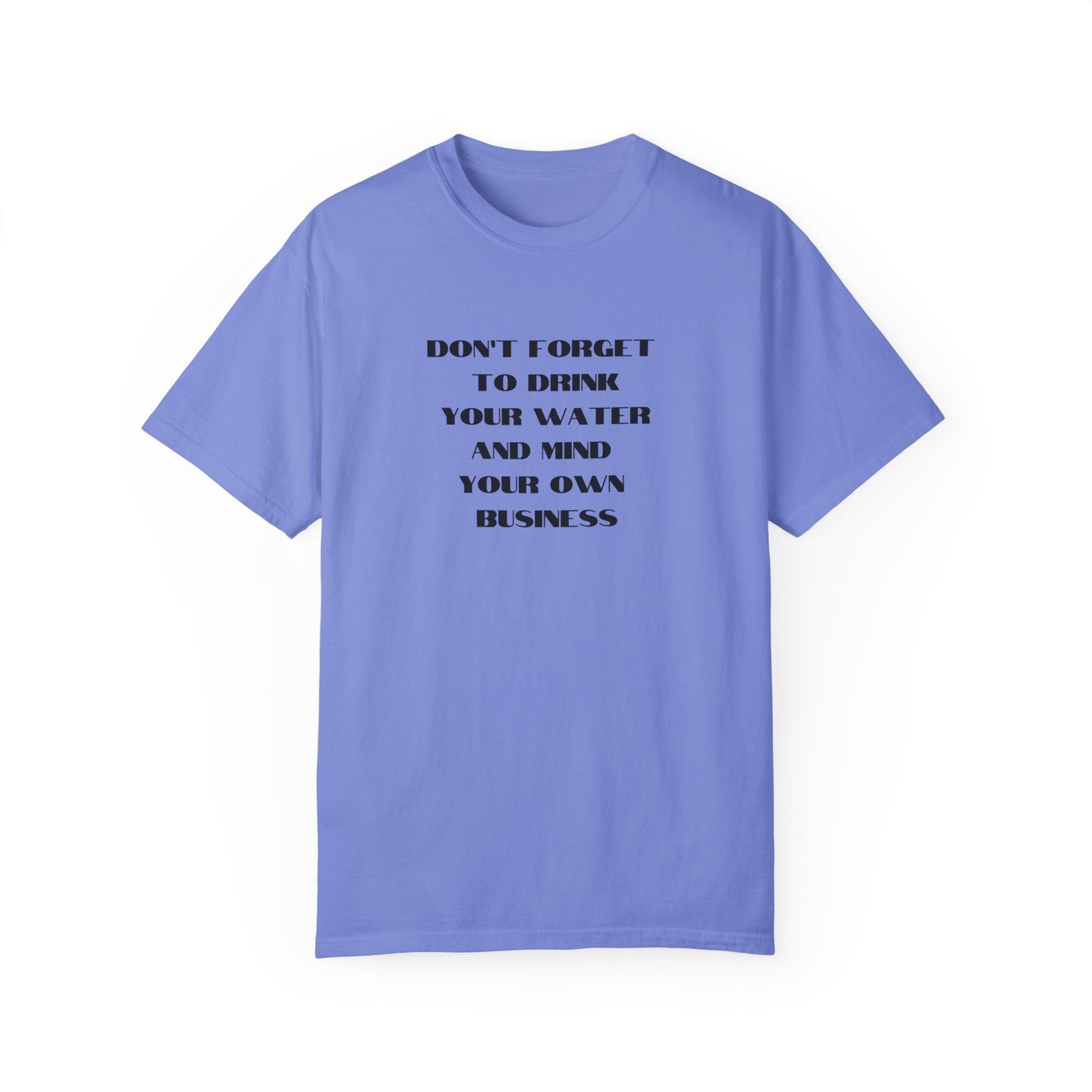 Don't forget to drink your water and mind your own business Unisex Garment-Dyed T-shirt