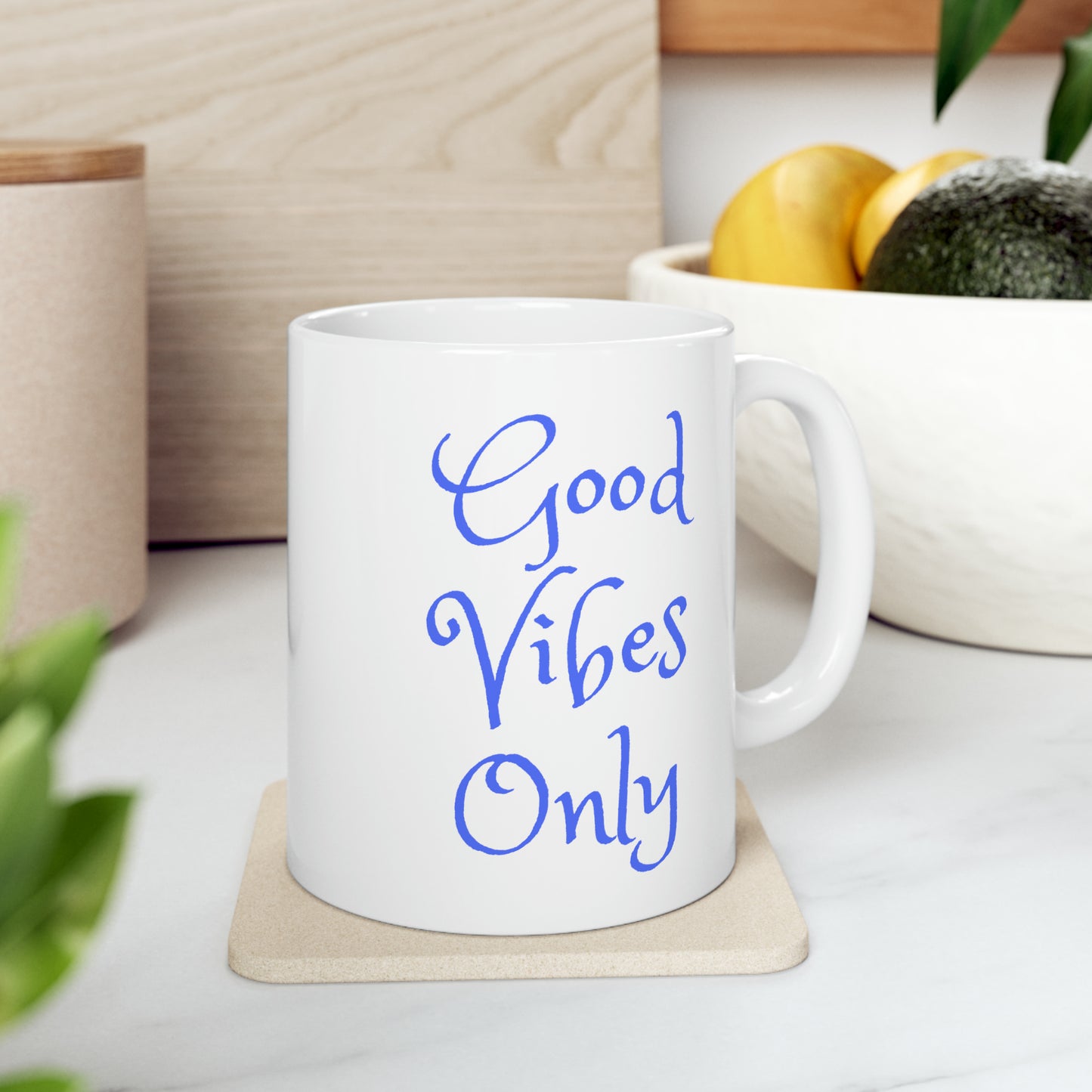 Good Vibes Only Ceramic Mug, 11oz