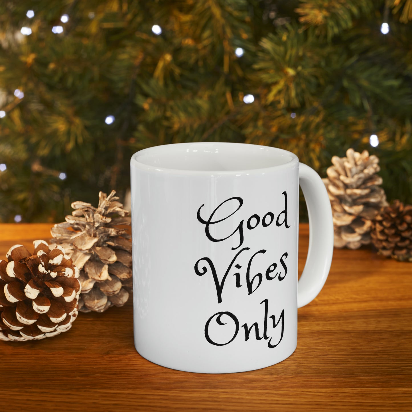 Good Vibes Only Ceramic Mug, 11oz