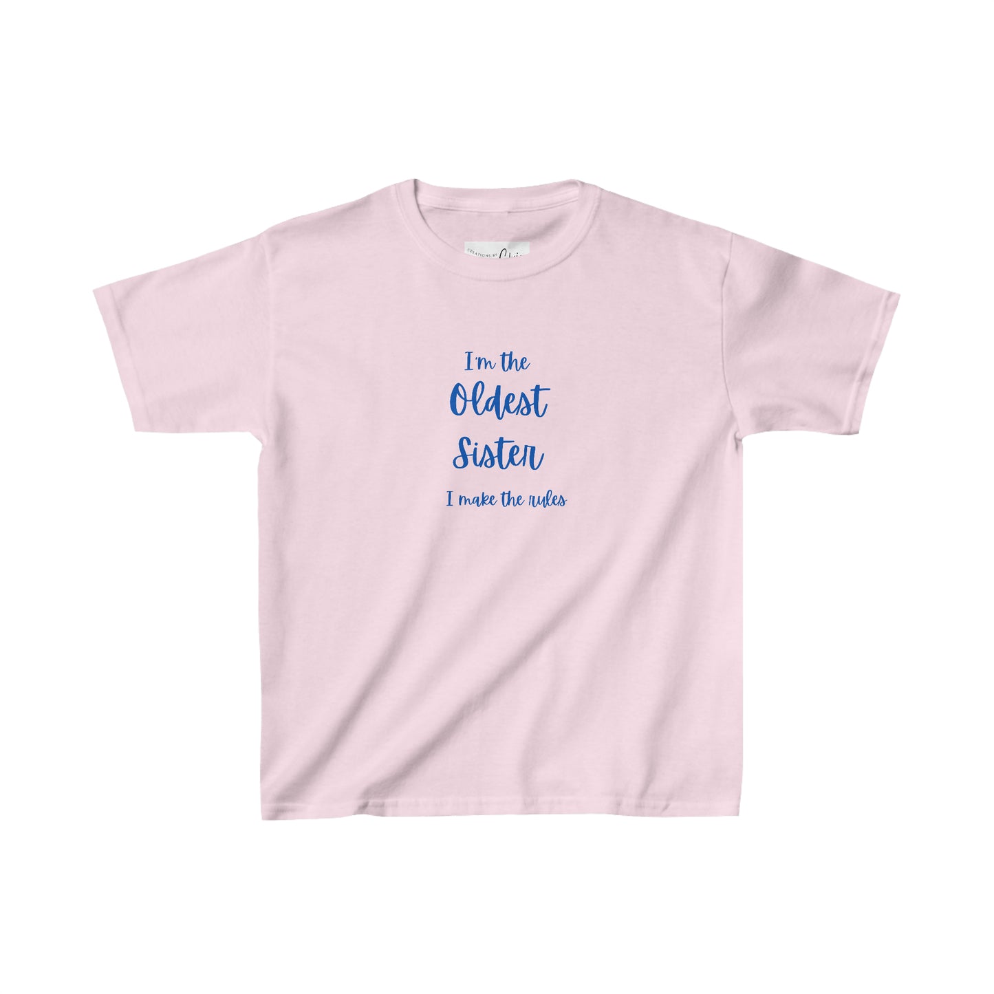 I'm the oldest sister I make the rules Kids Heavy Cotton™ Tee