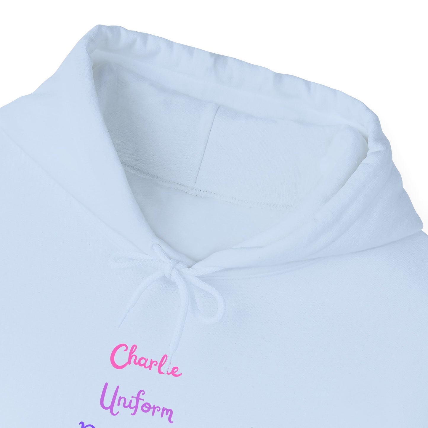 Charlie Uniform November Tango  over. Unisex Heavy Blend™ Hooded Sweatshirt