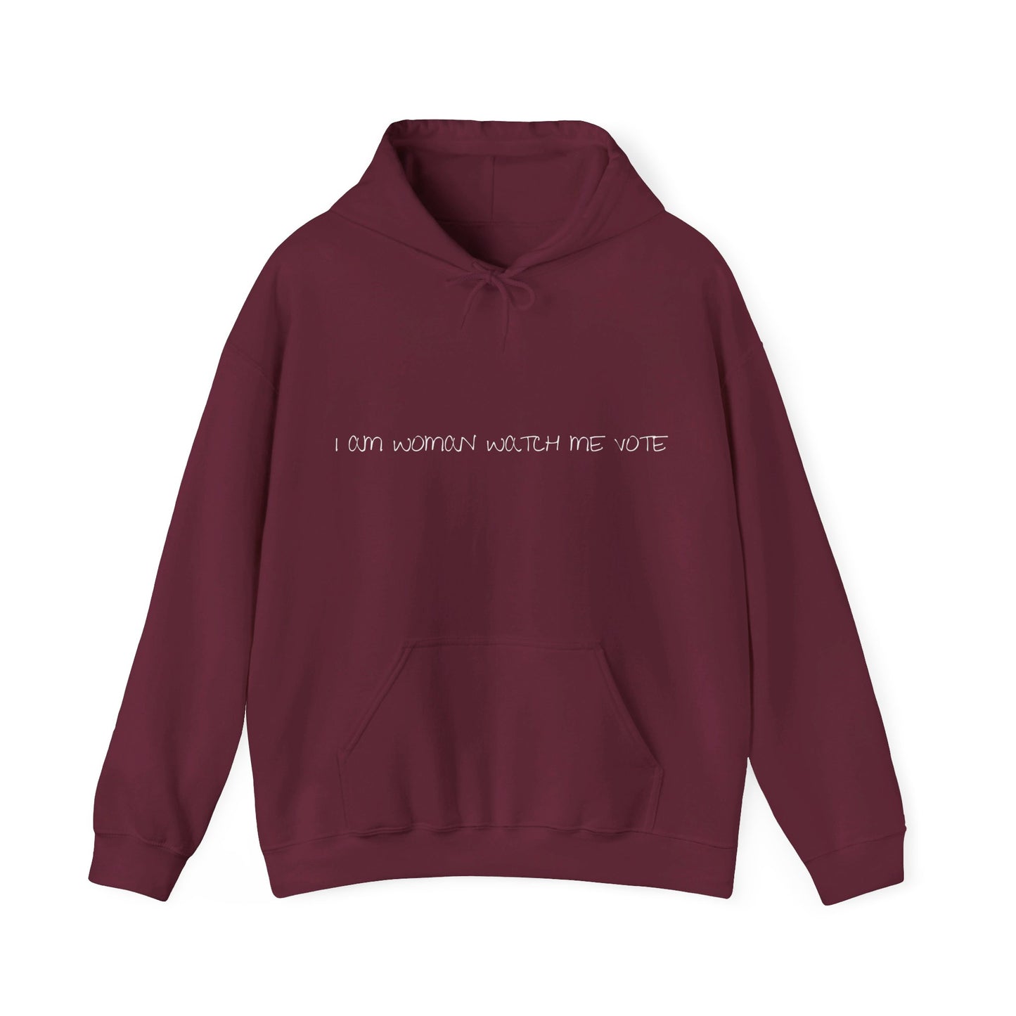 I Am Woman Watch Me Vote Unisex Heavy Blend™ Hooded Sweatshirt