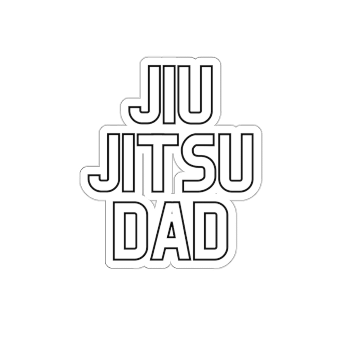 JIU JITSU DAD Kiss-Cut Stickers