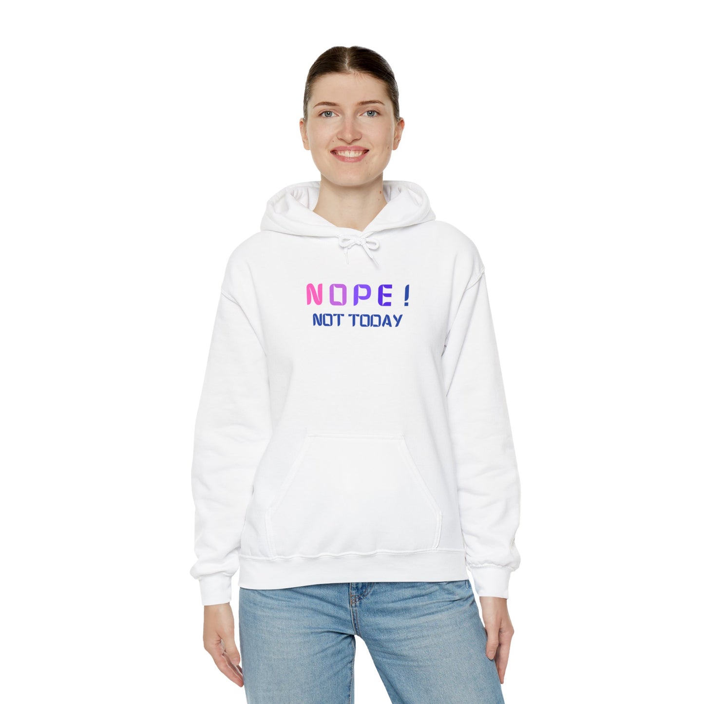 NOPE ! not today Unisex Heavy Blend™ Hooded Sweatshirt