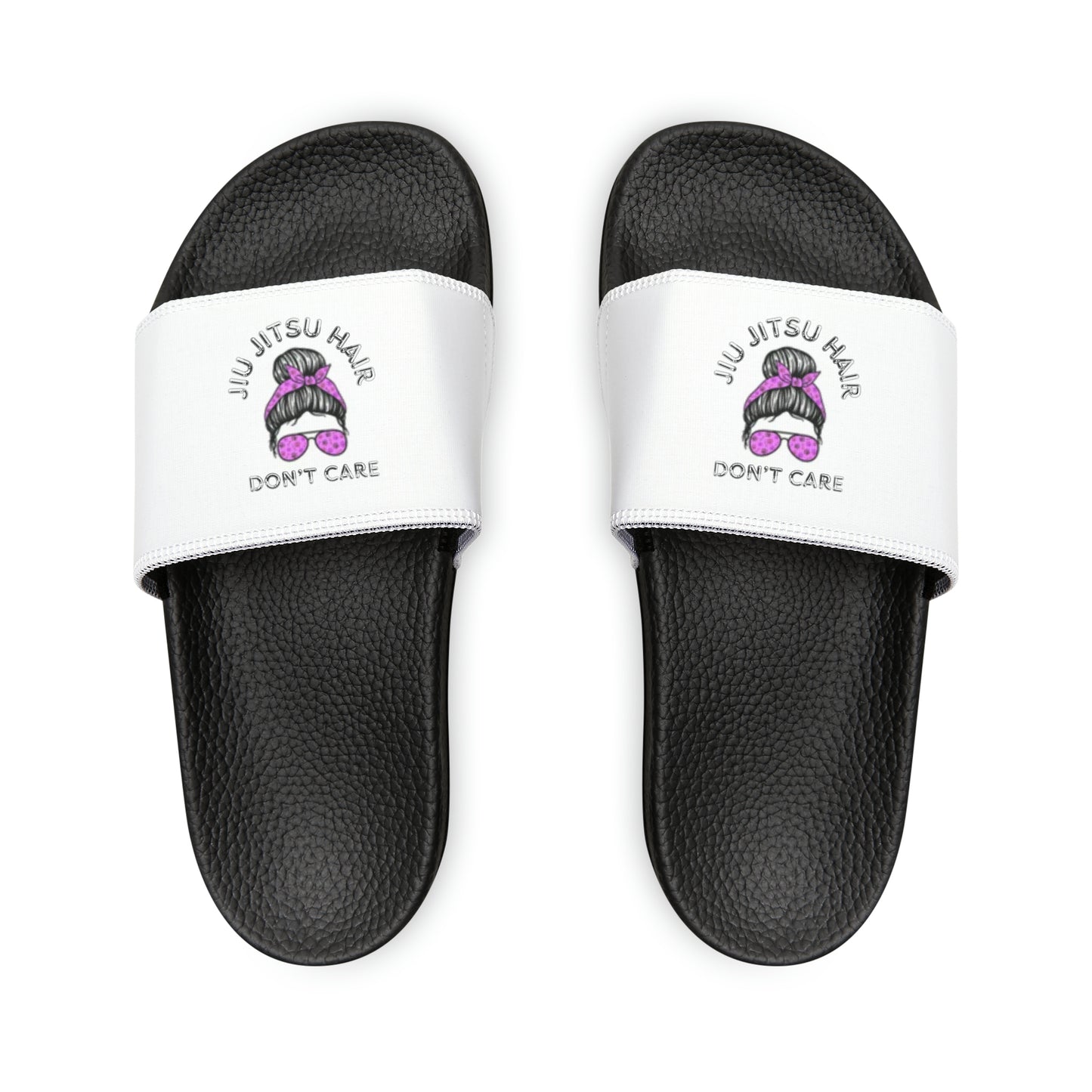 Jiu Jitsu Hair Don't Care Youth PU Slide Sandals