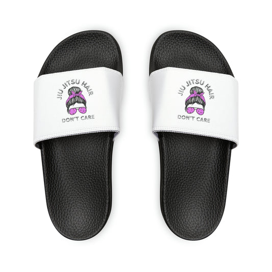 Jiu Jitsu Hair Don't Care Youth PU Slide Sandals