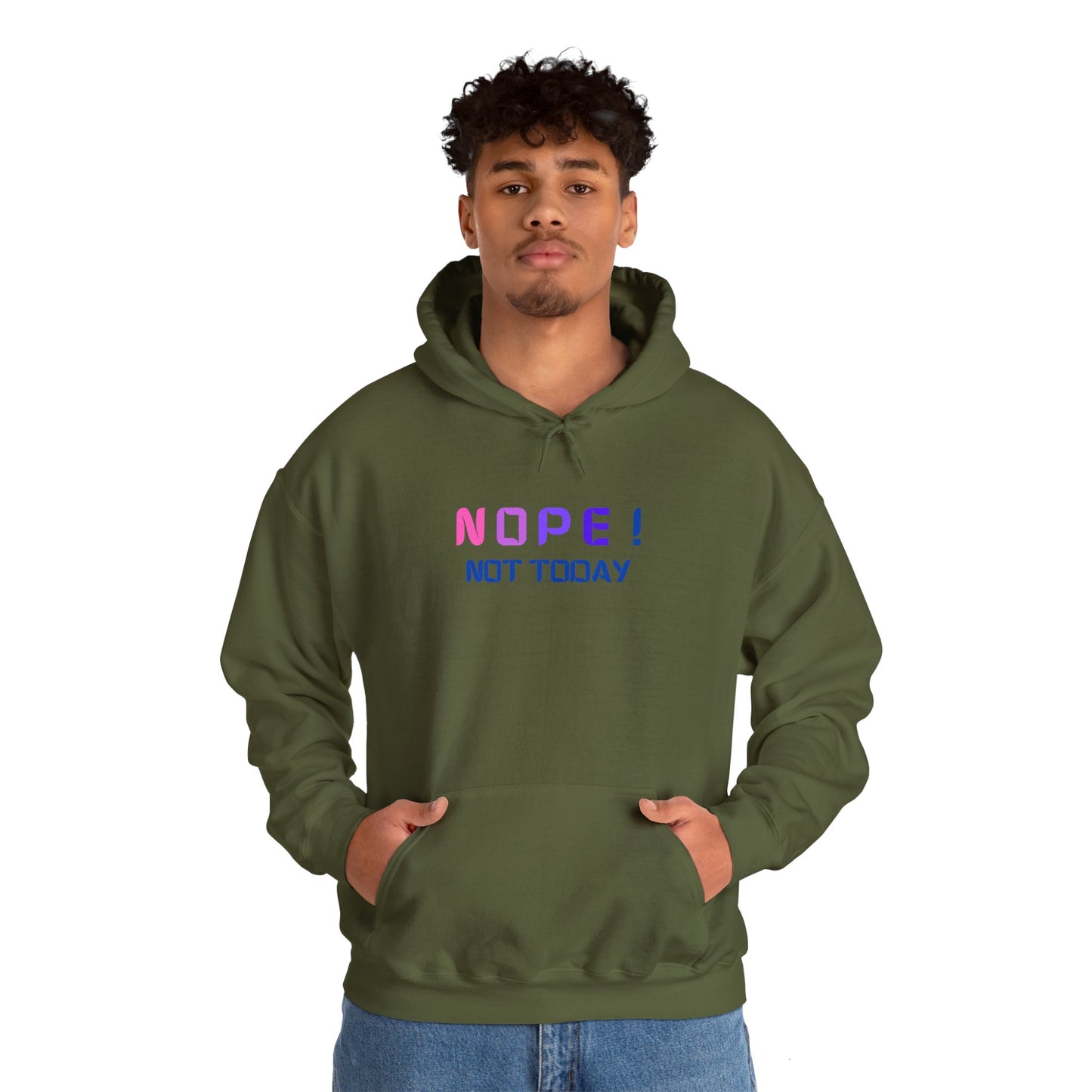 NOPE ! not today Unisex Heavy Blend™ Hooded Sweatshirt