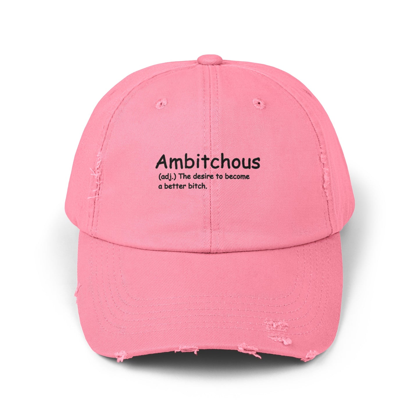 Ambitchous Unisex Distressed Cap