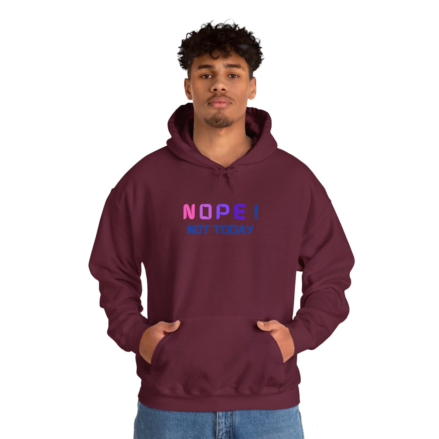 NOPE ! not today Unisex Heavy Blend™ Hooded Sweatshirt