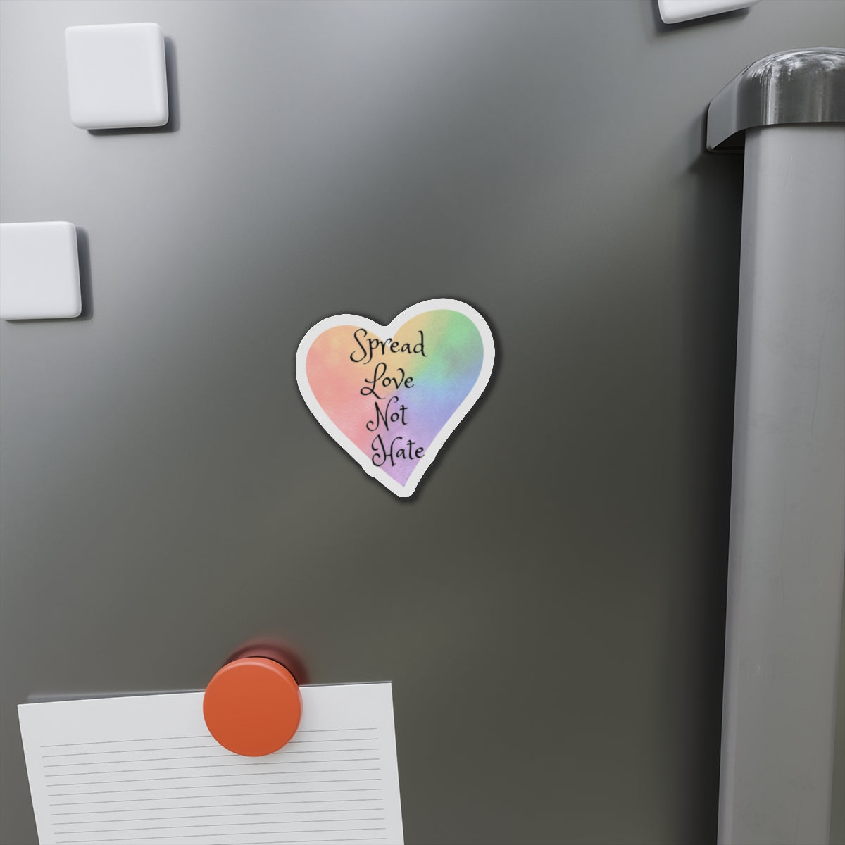 Spread love not hate Die-Cut Magnets