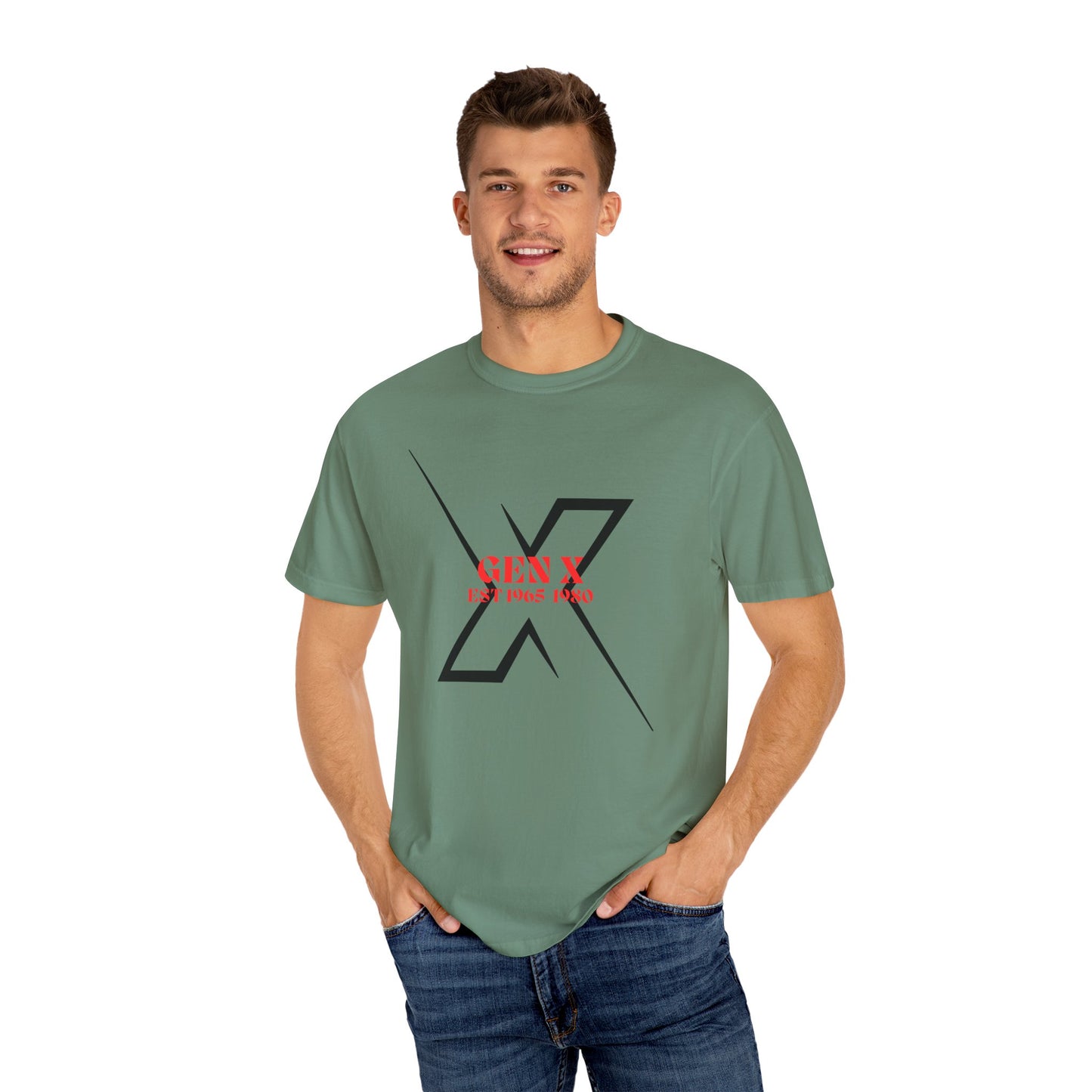 GEN X est 1965 - 1980 Unisex Garment-Dyed T-shirt