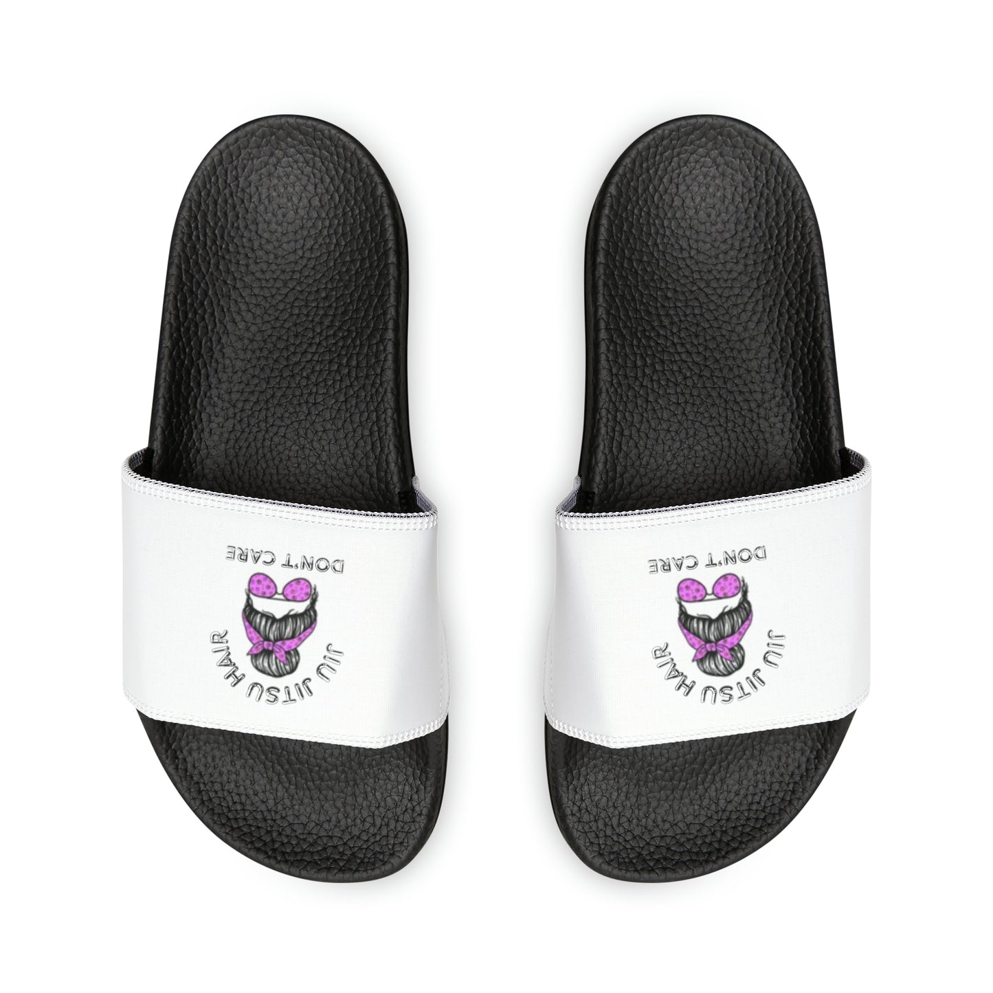 Jiu Jitsu Hair Don't Care Youth PU Slide Sandals