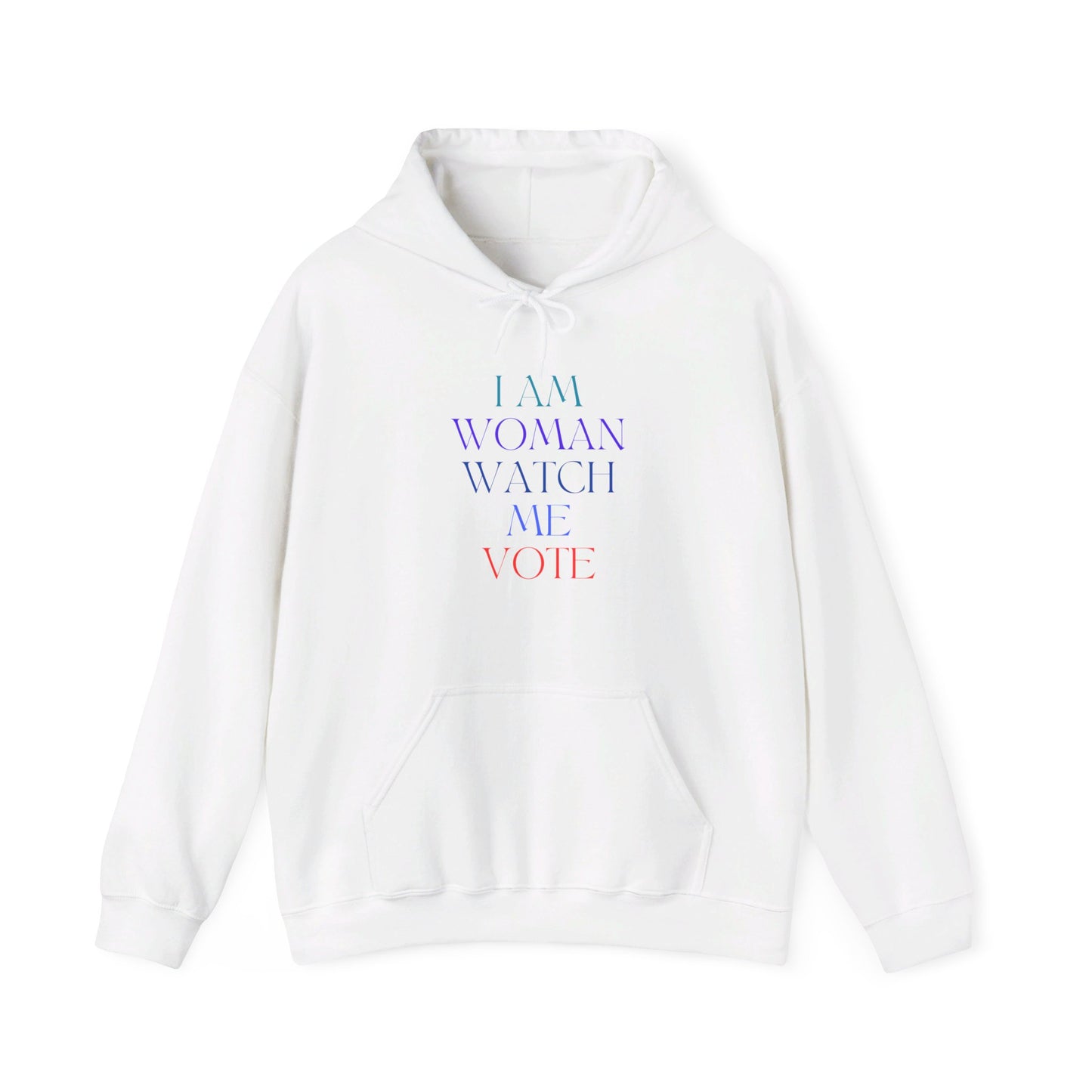 I Am Woman Watch Me Vote Unisex Heavy Blend™ Hooded Sweatshirt