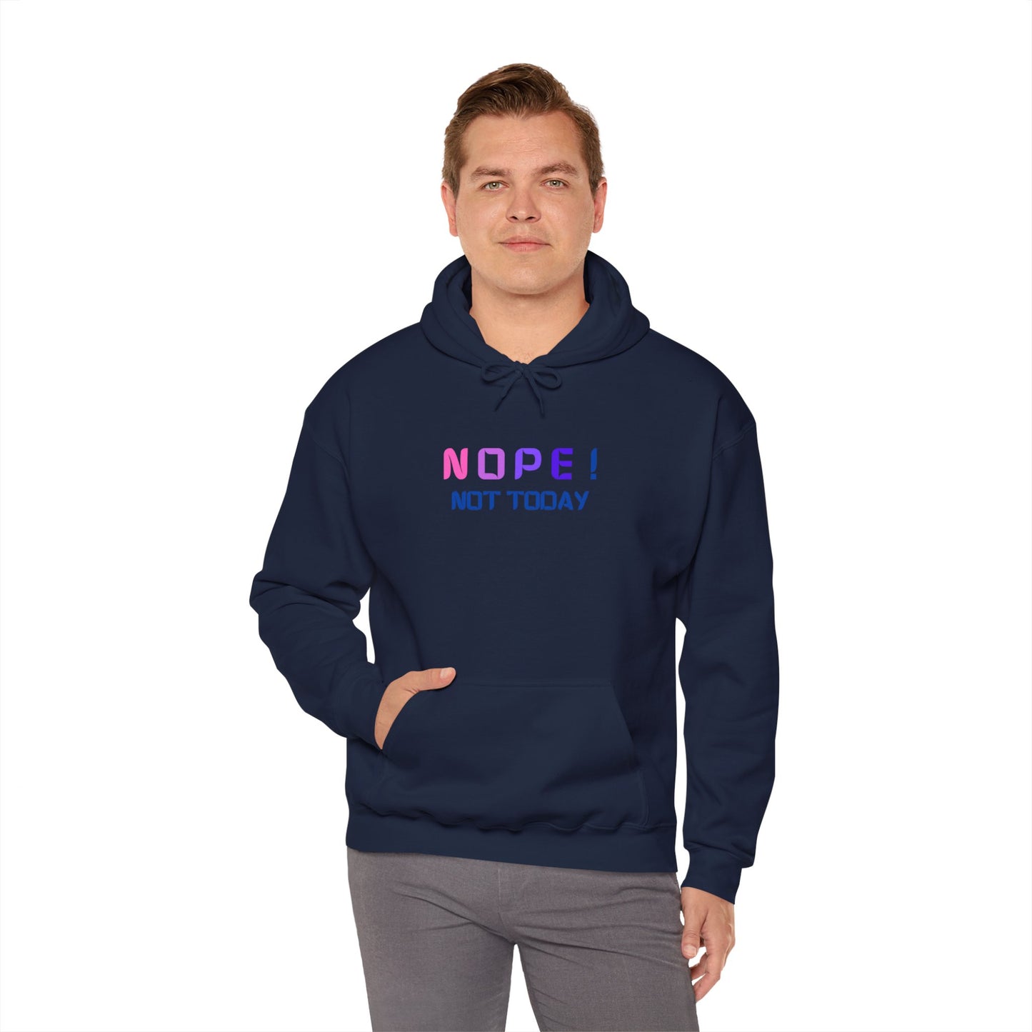 NOPE ! not today Unisex Heavy Blend™ Hooded Sweatshirt