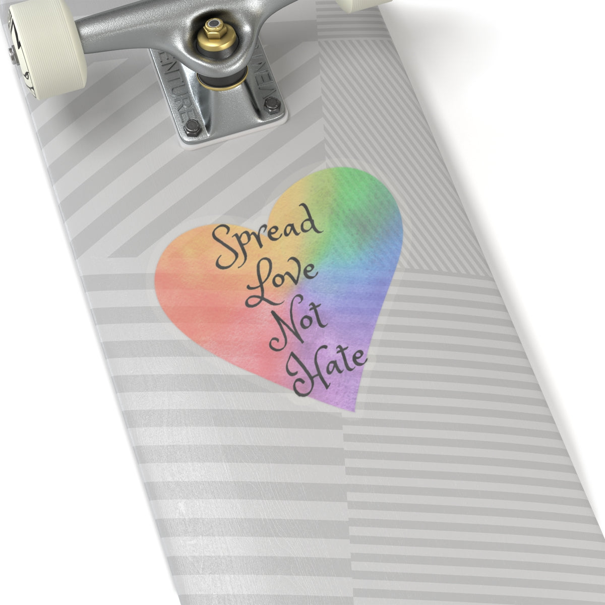 Spread love not hate Kiss-Cut Stickers