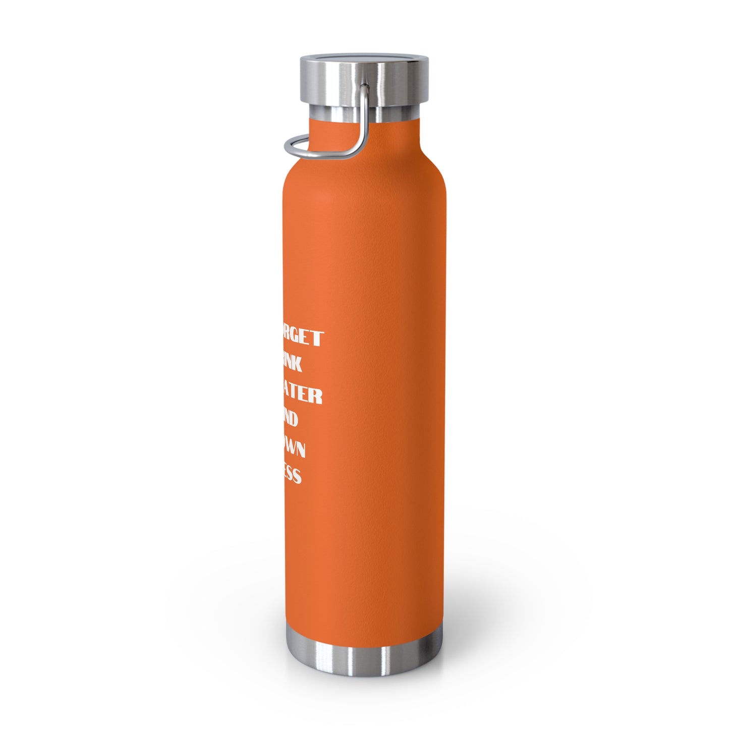 Don't forget to drink your water and mind your own business Copper Vacuum Insulated Bottle, 22oz