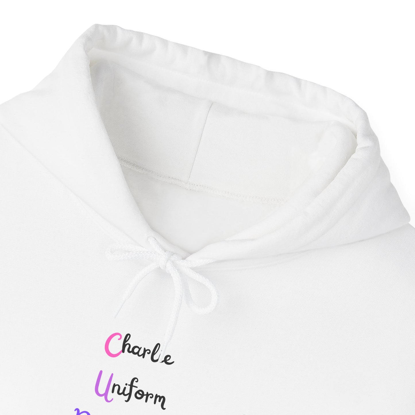 Charlie Uniform November Tango  over. Unisex Heavy Blend™ Hooded Sweatshirt