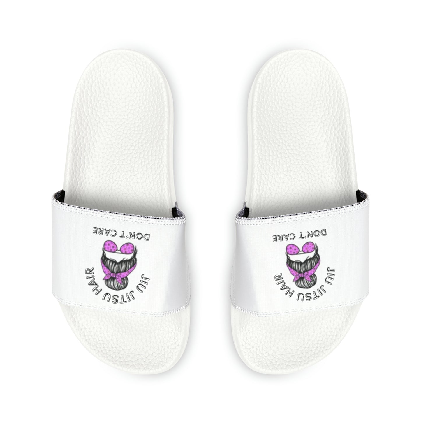 Jiu Jitsu hair don't care Women's PU Slide Sandals