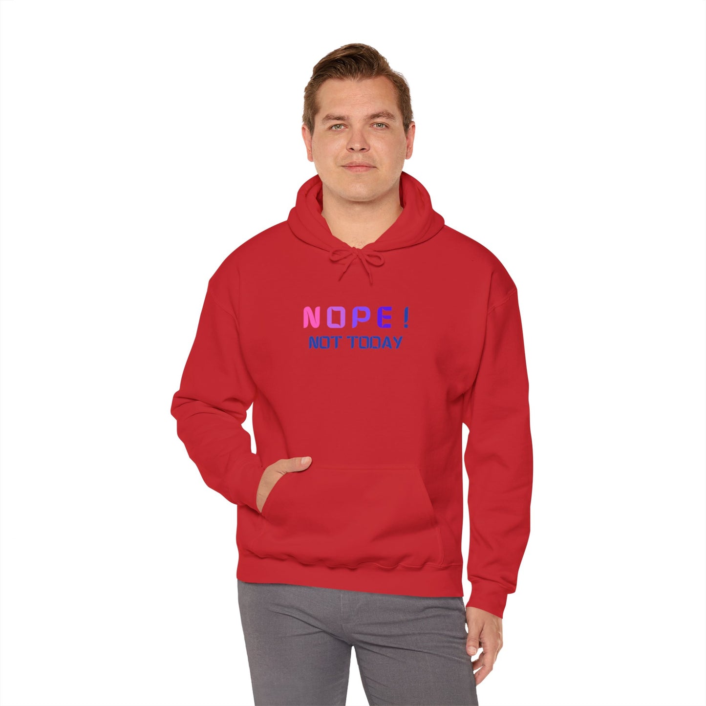 NOPE ! not today Unisex Heavy Blend™ Hooded Sweatshirt