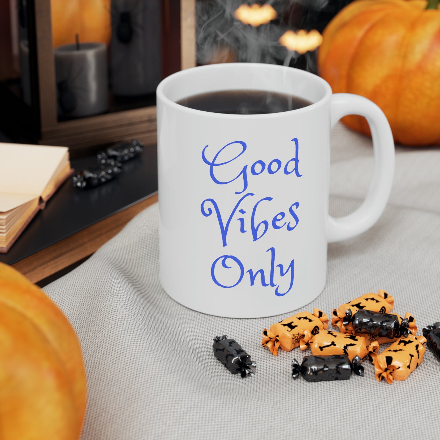 Good Vibes Only Ceramic Mug, 11oz