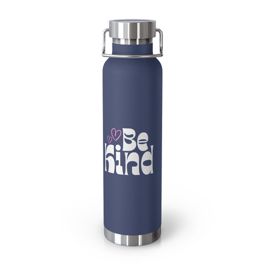 BE KIND Copper Vacuum Insulated Bottle, 22oz