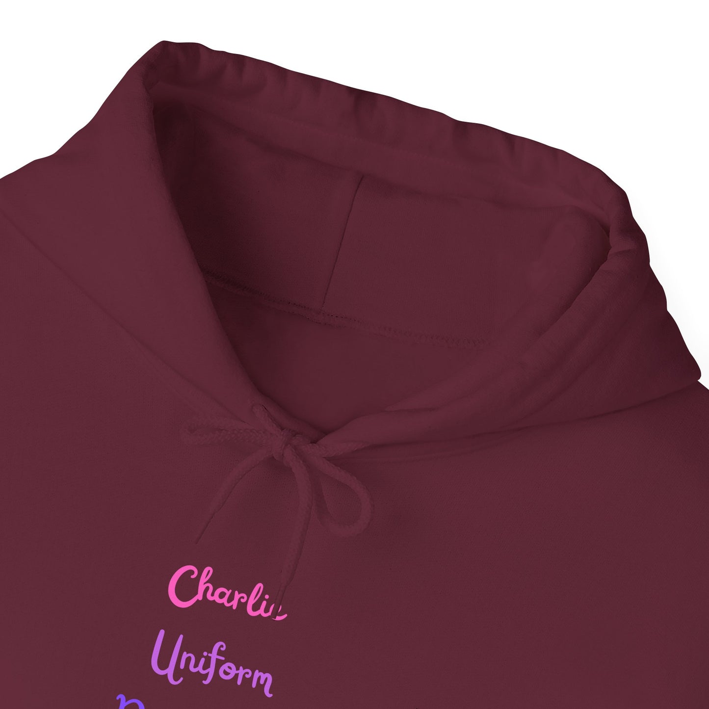 Charlie Uniform November Tango  over. Unisex Heavy Blend™ Hooded Sweatshirt