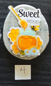 Handmade Bee & Honey Stone Tile Magnets – Choose Your Design – One-of-a-Kind Bumble Bee Refrigerator Magnets