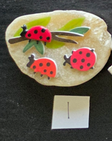 Handmade Ladybug Stone Tile Magnets – Choose Your Design – One-of-a-Kind Garden & Whimsical Refrigerator Magnets