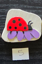 Handmade Ladybug Stone Tile Magnets – Choose Your Design – One-of-a-Kind Garden & Whimsical Refrigerator Magnets