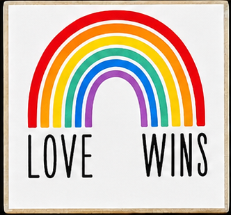 LGBTQ+ Pride Magnets | Handmade Rainbow & Equality Fridge Magnets | Inclusive Minnesota & Ally Decor | Love Wins