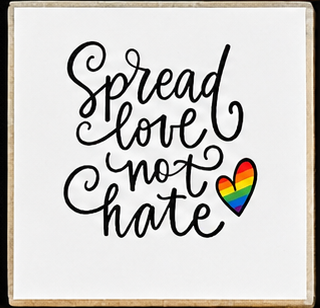 LGBTQ+ Pride Magnets | Handmade Rainbow & Equality Fridge Magnets | Inclusive Minnesota & Ally Decor | Love Wins